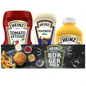 Pack Triplo, Heinz Ketchup 397G + Maionese 215G + Mostarda 255gG