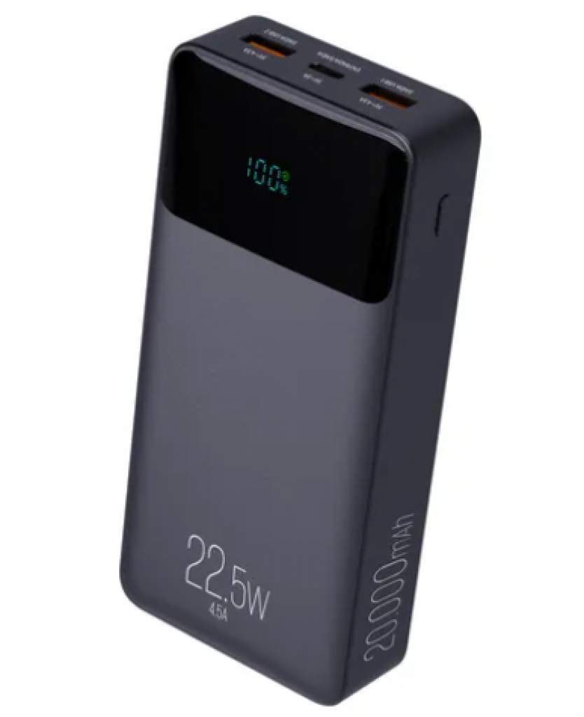 Carregador Portátil/Power Bank ELG 20.200mAh, Proteção de Aquecimento, Curto Circuito e Sobre Carga, Preto – PB200BK