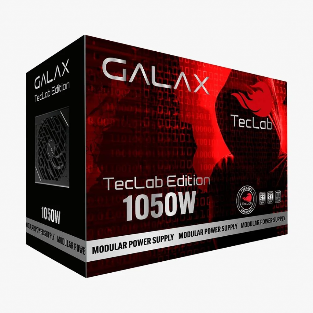 Fonte Galax TecLab Edition TL 1050W Platinum ATX 3.1 – TL1050PRBKS8810BR