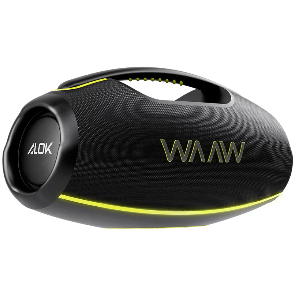 Caixa de Som WAAW by ALOK HYPERBOOM 1000 IPX7 180W RMS Bateria até 12h
