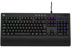 Teclado Gamer RGB Logitech G213 Prodigy com Layout ABNT2, Controles de Mídia Dedicados, Tecnologia LIGHTSYNC, Durável e Resistente à Respingos