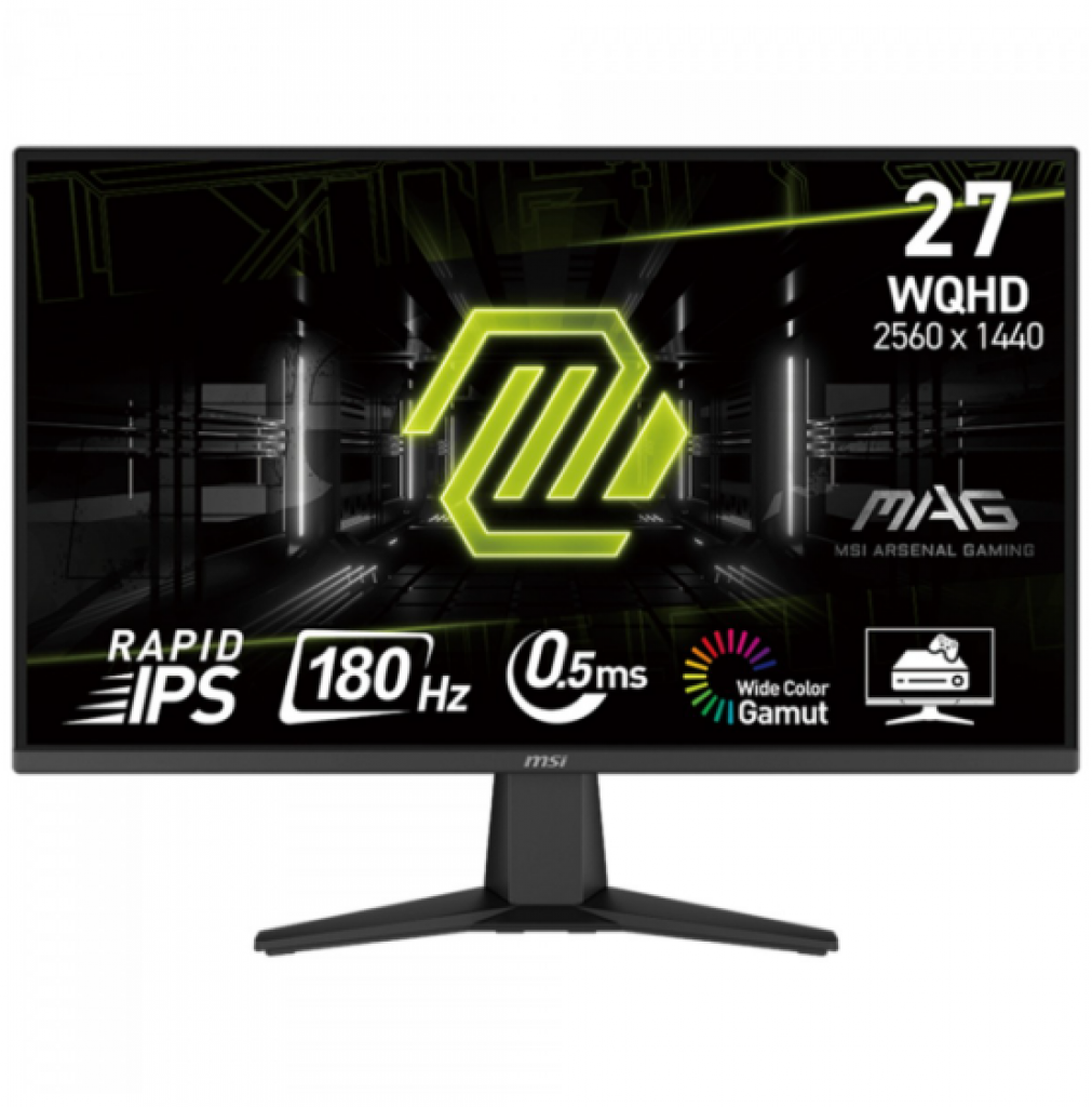 Monitor Gamer MSI MAG 275QF, 27 Pol, WQHD, Rapid IPS, 0.5ms, 180Hz, 101% sRGB, HDMI/DP – MAG275QF