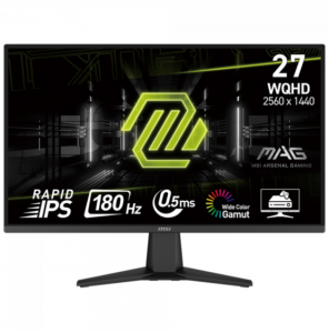 Monitor Gamer MSI MAG 275QF, 27 Pol, WQHD, Rapid IPS, 0.5ms, 180Hz, 101% sRGB, HDMI/DP – MAG275QF