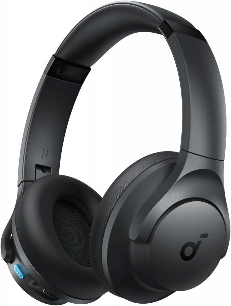 Soundcore Q11i da Anker Fone De Ouvido Bluetooth 5.3, Over-Ear Headphone, Graves Profundos, 60 Horas de Autonomia, Áudio Hi-Res, Almofadas Destacáveis, Conexão Multiponto, Cinza