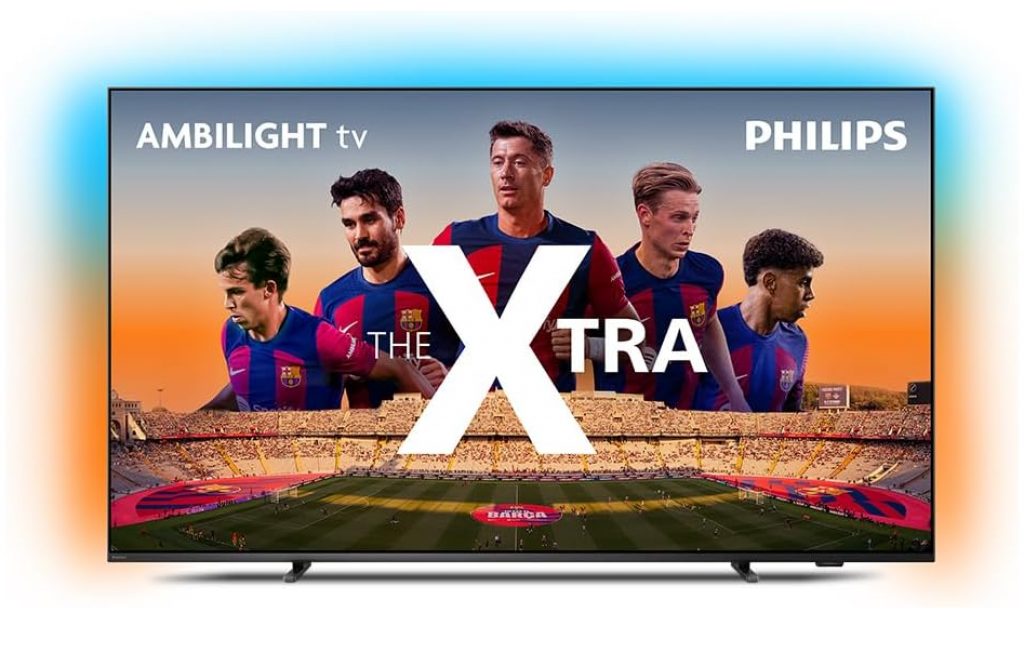 Smart TV 75″ Mini LED 4K 120 Hz Philips THE XTRA 75PML9118/78 , Google TV, Ambilight, P5, DTS Play-Fi, Freesync, Dolby Vision Atmos, 40 WRMS