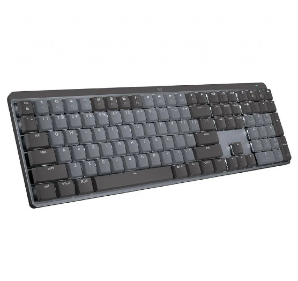 Teclado Mecânico Sem Fio Logitech MX Mechanical, Iluminação, Switch Tactile Quiet, Bluetooth, USB, Preto – 920-010760