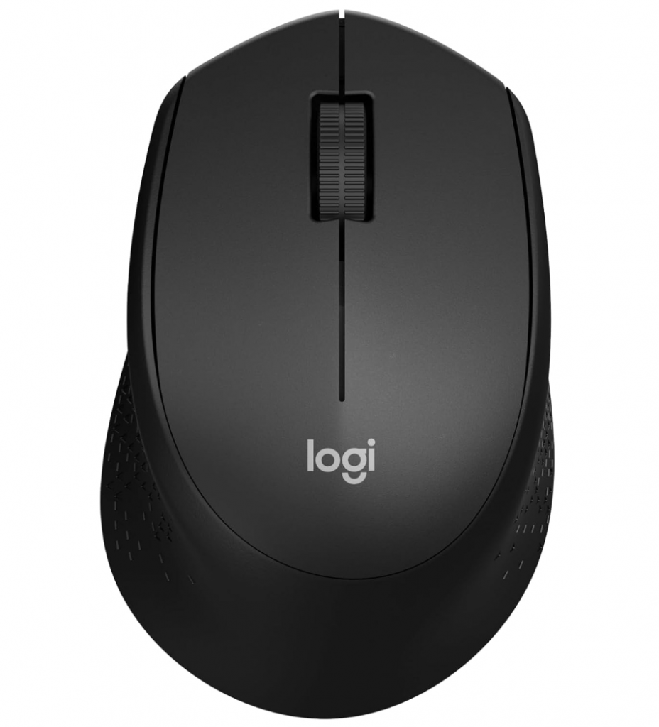 Mouse Sem Fio Logitech M330 Silent Plus com Clique Silencioso, Design Destro, Bateria de 18 Meses, Receptor USB, Compatível com Windows, macOS, ChromeOS e Pilha Inclusa – Preto – 910-004905