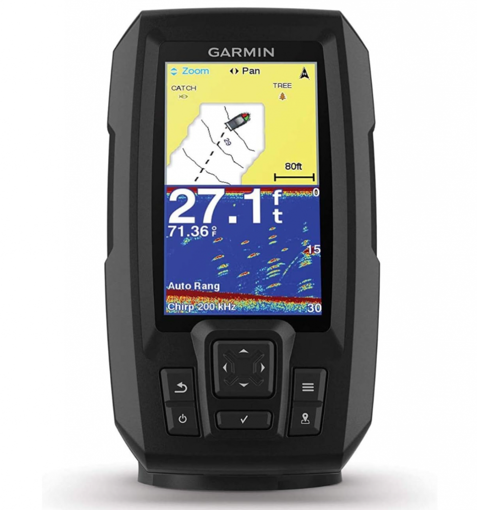 Sonar Garmin Striker Plus 4 Com Transdutor De Feixe Duplo, 010-01870-00 Preto 4 Polegadas