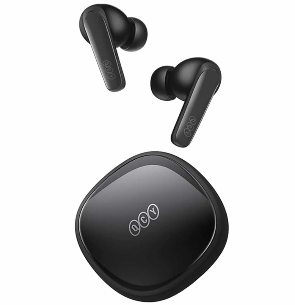 Fone De Ouvido Bluetooth QCY T13X, ENC – Amplificação de microfone e cancelamento de ruído/eco, Bateria 30h, 4 microfones, Game mode, Preto – BH23QT26A