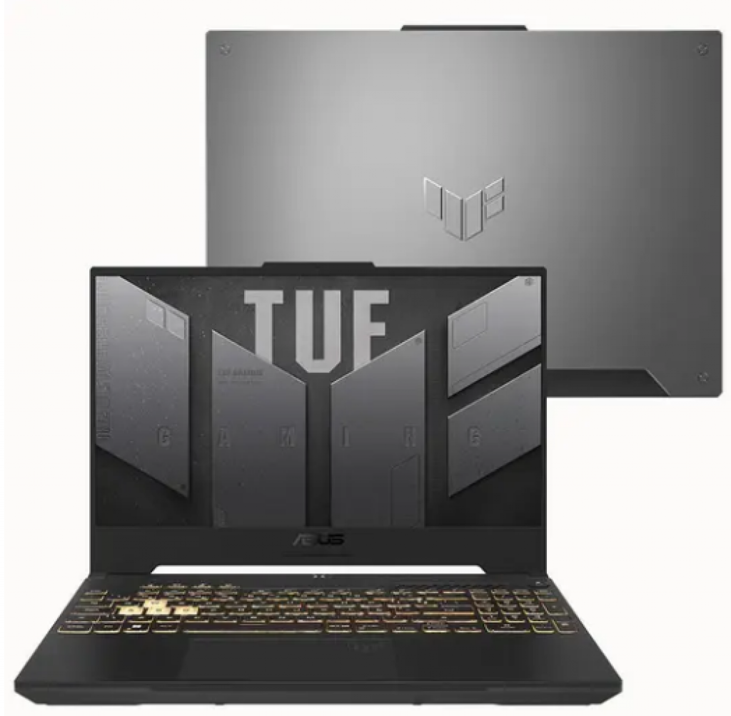 Notebook Gamer ASUS TUF Gaming F15, Intel Core i5-12500H, 16GB/512GB SSD, RTX3050 4GB, KeepOS, 15.6 144Hz, Durabilidade de nível militar – FX507ZC4-HN232