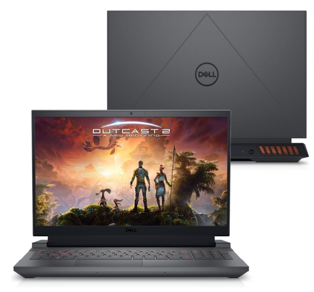 Notebook Gamer Dell G15 Intel Core i5-13450HX, 8GB RAM, GeForce RTX 3050 6GB, SSD 512GB, 15.6″ Full HD 120Hz, Windows 11, Preto – G15-i1300-A25P