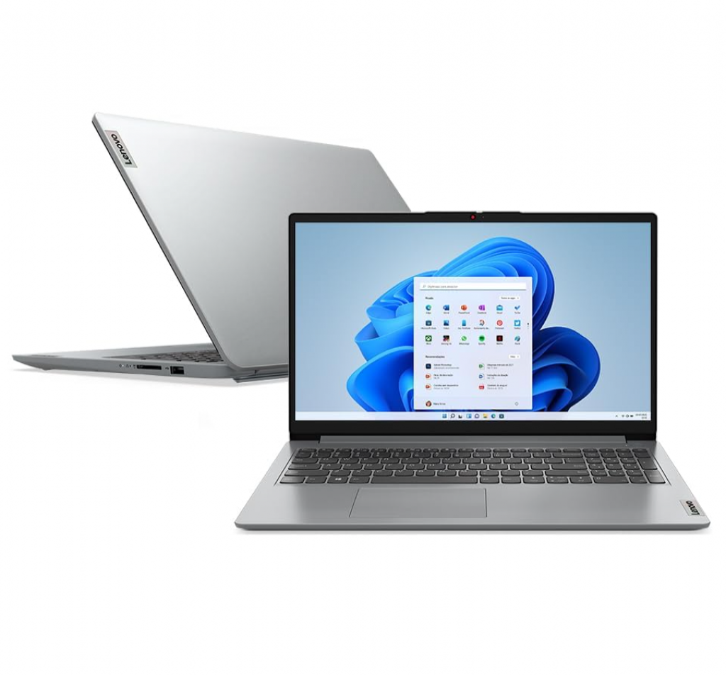 Notebook Lenovo IdeaPad 1i i5-1235U 8GB 256GB SSD Intel Iris Xe 15.6″ W11 ‎82VY0014BR