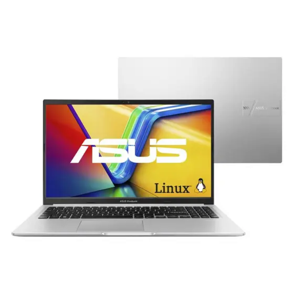 Notebook ASUS Vivobook 15 – AMD Ryzen 7 5825U 8GB RAM 512GB SSD Linux KeepOS 15,6″ FHD Cool Silver – M1502YA-NJ611