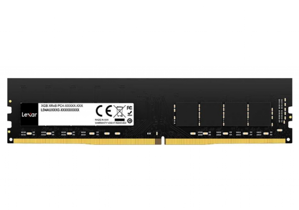 Memória RAM Lexar 8GB, 3200MHz, DDR4, CL22, 288-Pin, U-DIMM, Preto – LD4AU008G-B3200GSST