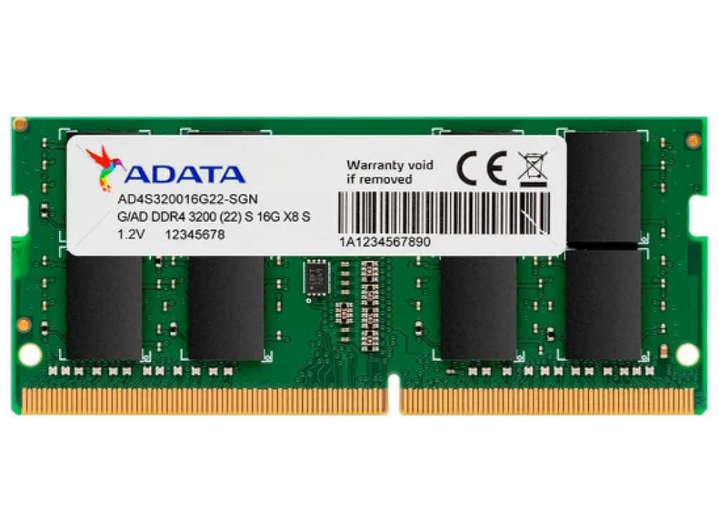 Memória Para Notebook Adata, 16GB, 3200MHz, DDR4, CL22 – AD4S320016G2