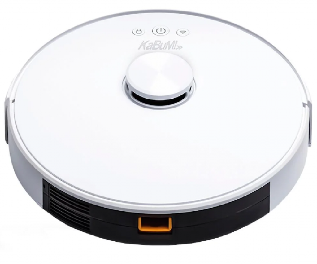Robô Aspirador e Passa Pano KaBuM! Smart 700 – 5 Modos de Limpeza, Mapeamento a Laser 3D, Base de Carregamento, Branco – KBSF003