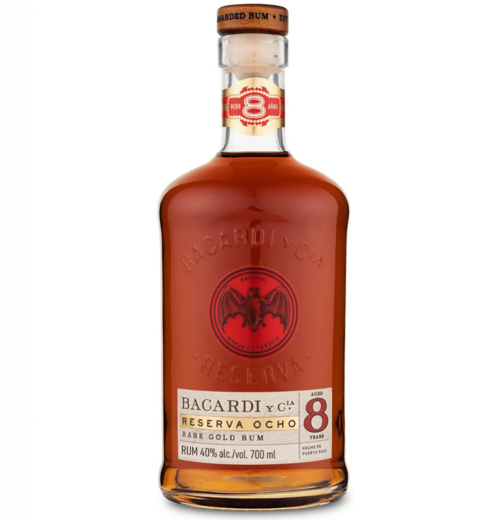 Rum Bacardi Reserva Ocho, Rare Gold, 8 anos, 750 ml