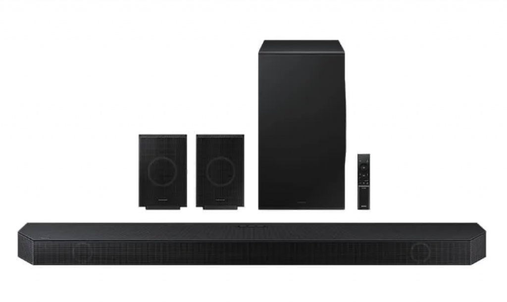 Soundbar Samsung HW-Q990D, com 11.1.4 canais, Dolby Atmos, Sincronia Sonora e Alexa Built-in