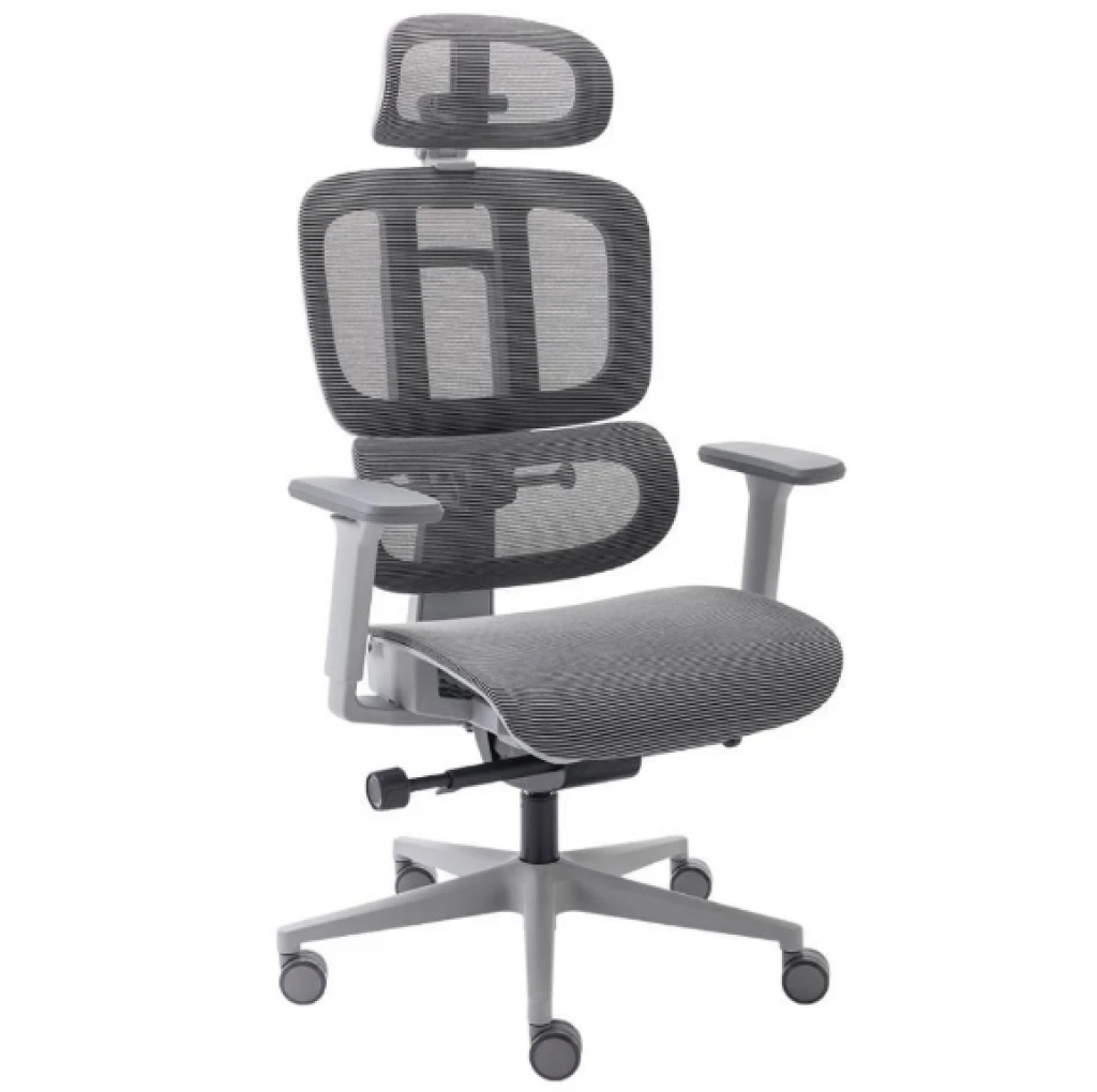 Cadeira De Escritório Elements Sophy, Reclinável, Até 150Kg, Braços 3D, Mesh Premium, Nylon, Grafite – 70061