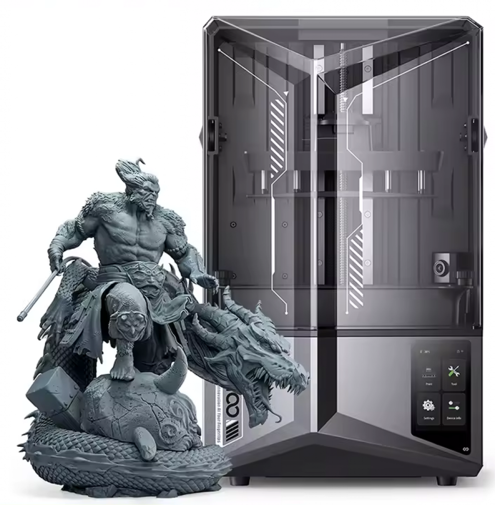 Impressora 3D de resina ELEGOO SATURN 4 ULTRA 12K com nivelamento automático, monitoramento de impressão AI, tamanho de impressão de alta velocidade 218x122x220mm