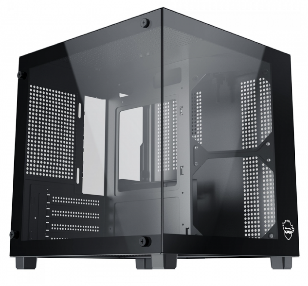 Gabinete Gamer Ninja Sato, Mid Tower, Vidro Temperado, M-ATX, Sem Fonte, Sem Fans, Preto, GN-CS-STMABSF