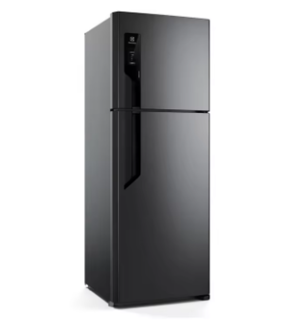 Geladeira/Refrigerador Electrolux Frost Free Duplex Black Inox Look 480L Efficient TF71B - 220V