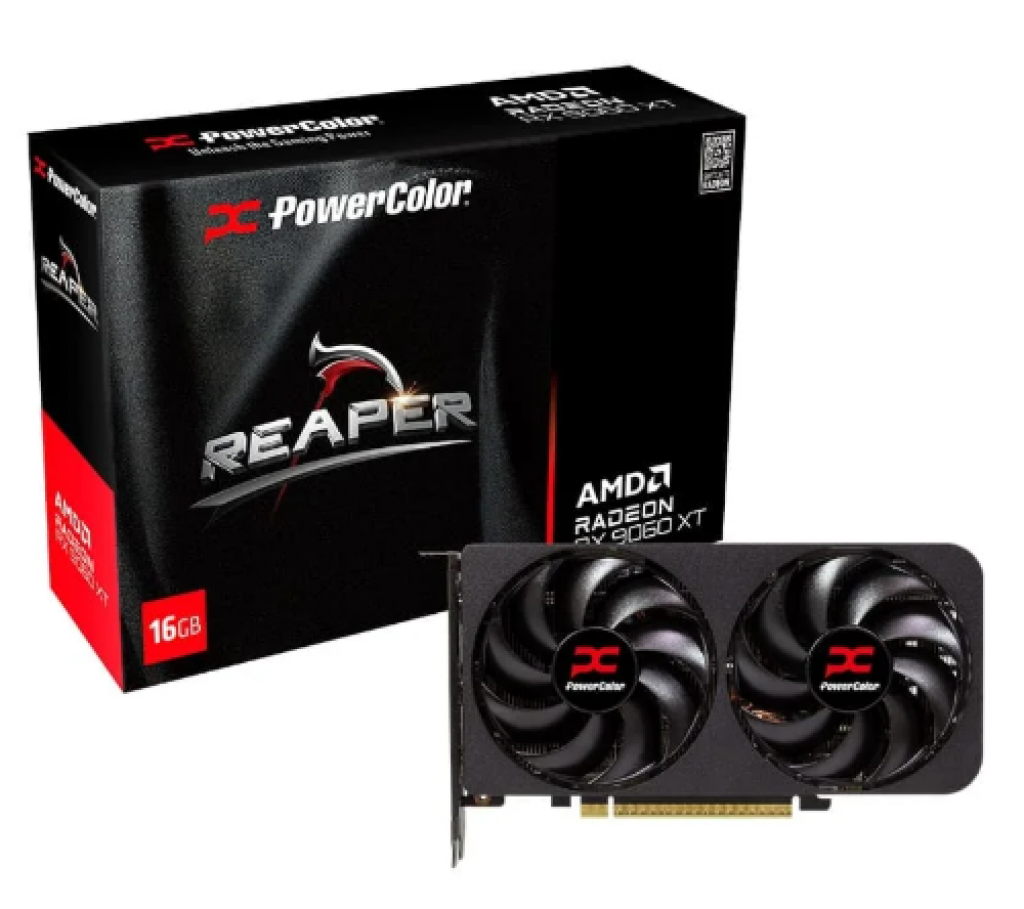 Placa de Vídeo PowerColor RX 9060 XT Reaper AMD Radeon, 16GB, GDDR6, 128bits, OpenGL 4.6, RDNA 4 – RX9060XT 16G-A