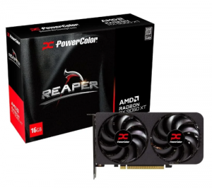 Placa de Vídeo PowerColor RX 9060 XT Reaper AMD Radeon, 16GB, GDDR6, 128bits, OpenGL 4.6, RDNA 4 – RX9060XT 16G-A