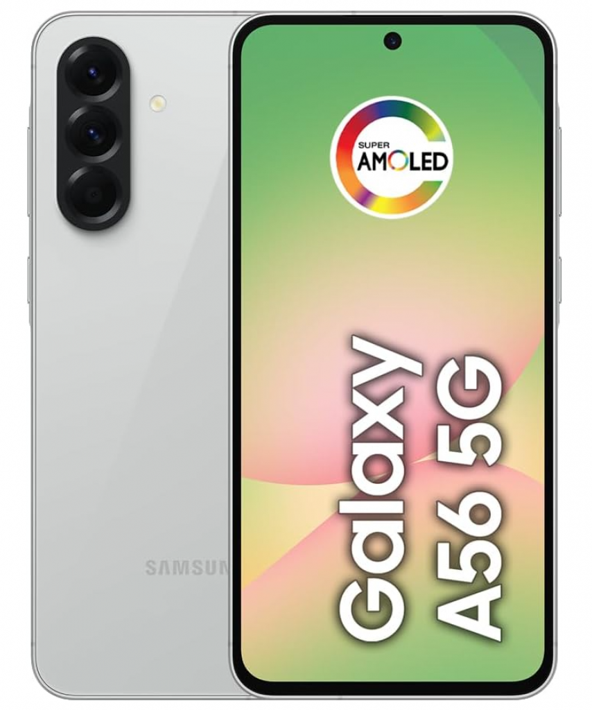 Smartphone Samsung Galaxy A56 5G 256GB 8GB RAM, Câmera Tripla até 50MP, Tela Super AMOLED 6.7″, IP67, NFC, Vídeo HDR e Recursos AI