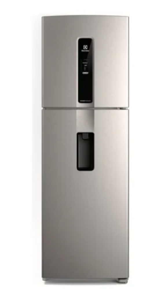 Geladeira Electrolux Frost Free Inverter 409L Água Porta IW4 Cor Inox look