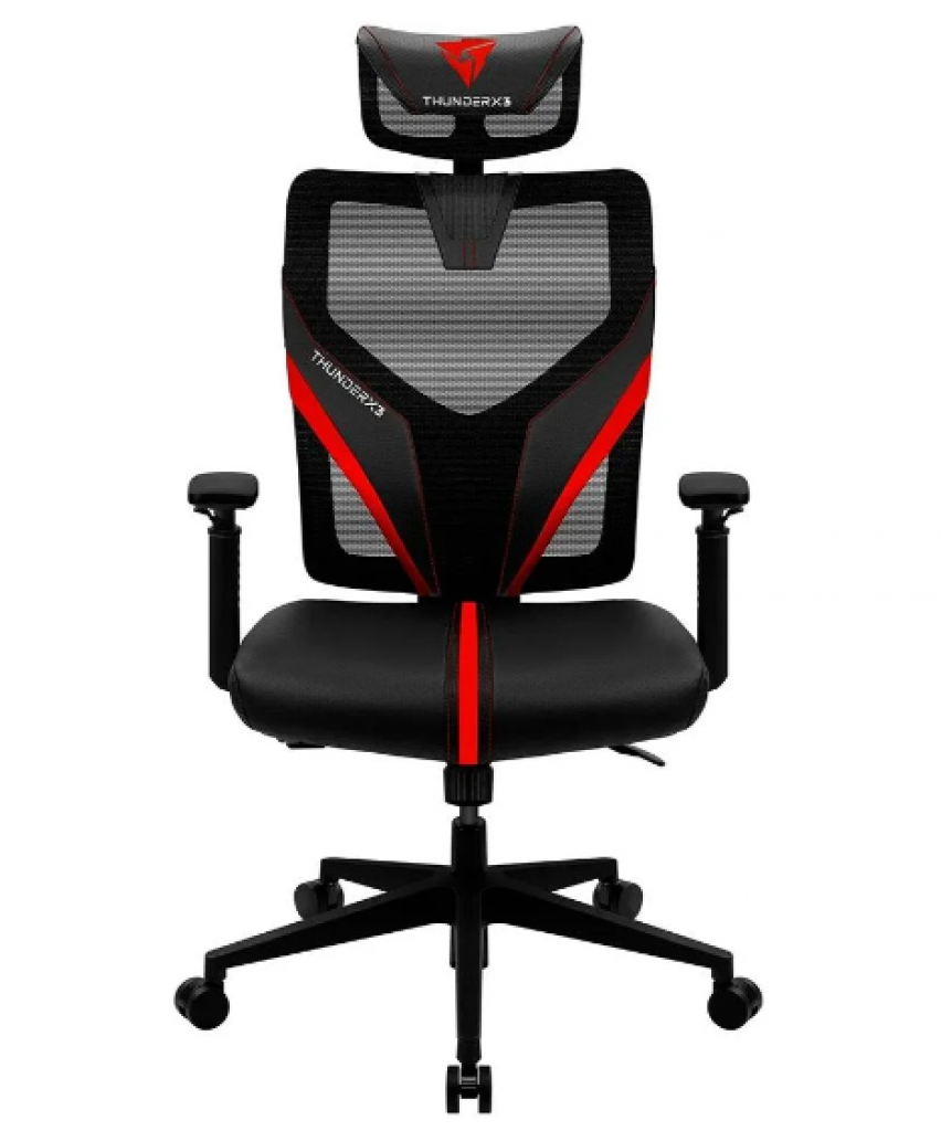 Cadeira Gamer ThunderX3 YAMA1 Ergonomica, Reclinável, Preta e Vermelho – 69675