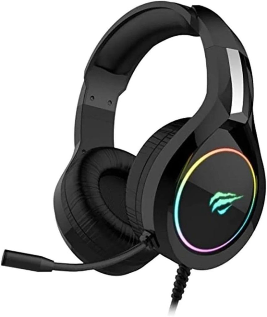 Headphone Fone de Ouvido Havit Gamer, Iluminação RGB, com Microfone, Falante de 50mm, Conector 3.5mm, HV-H2232d