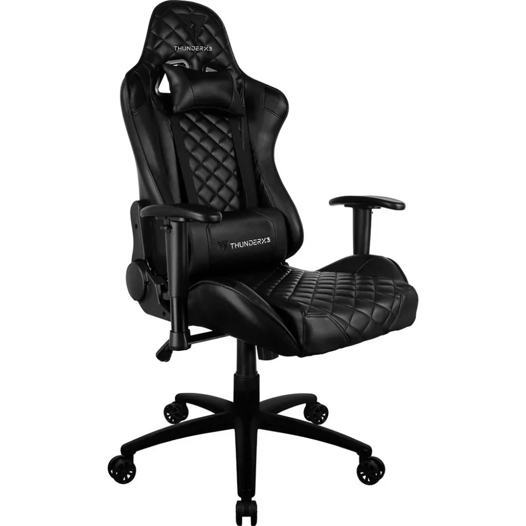 Cadeira Gamer ThunderX3 TGC12, Até 120kg, com Almofadas, Braços 2D, Reclinável, Preto