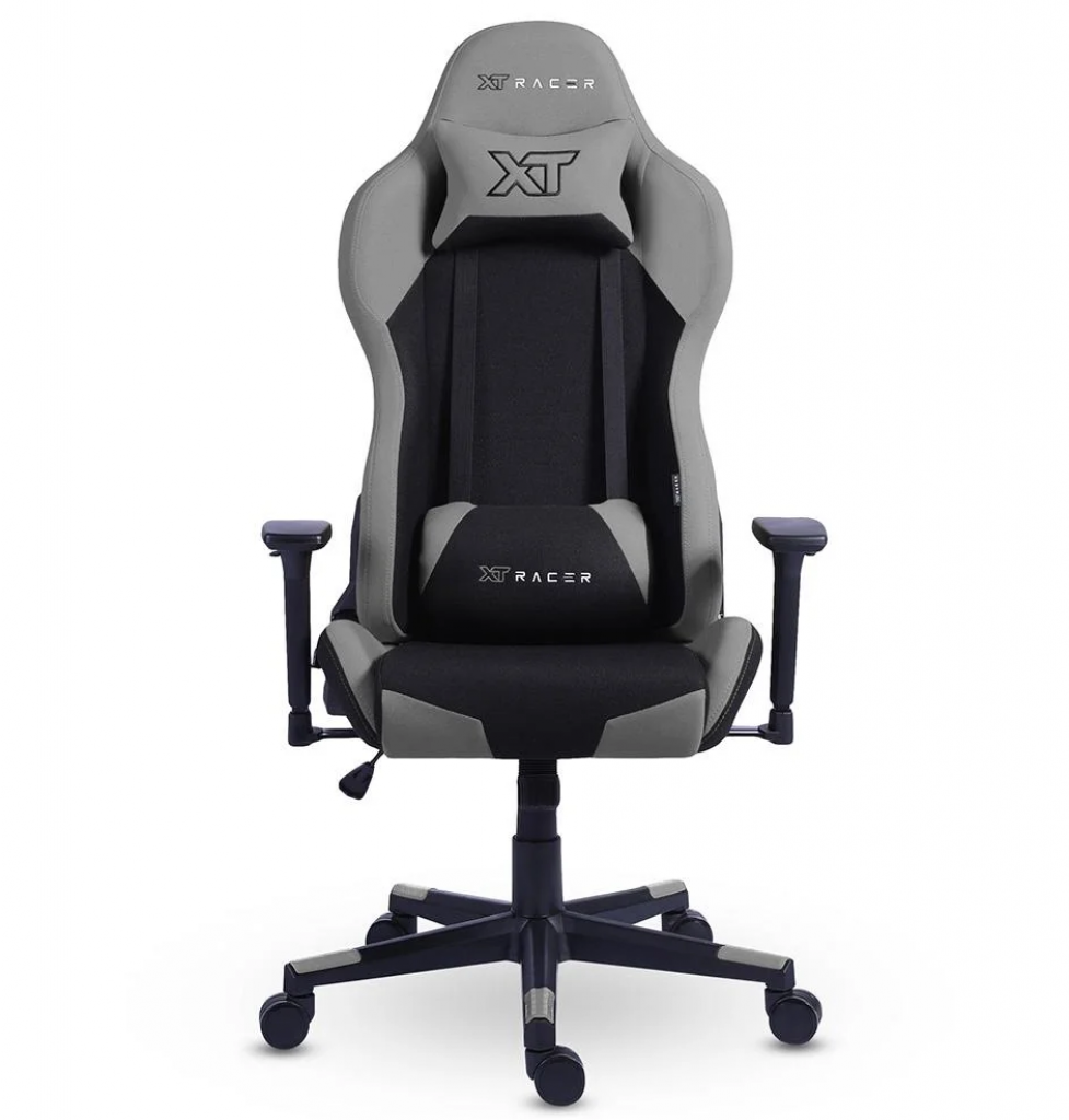 Cadeira Gamer XT Racer Defender NR17, Até 120kg, Com Almofadas, Reclinável, Descanso de Braço 3D, Preto e Cinza – XTR-032
