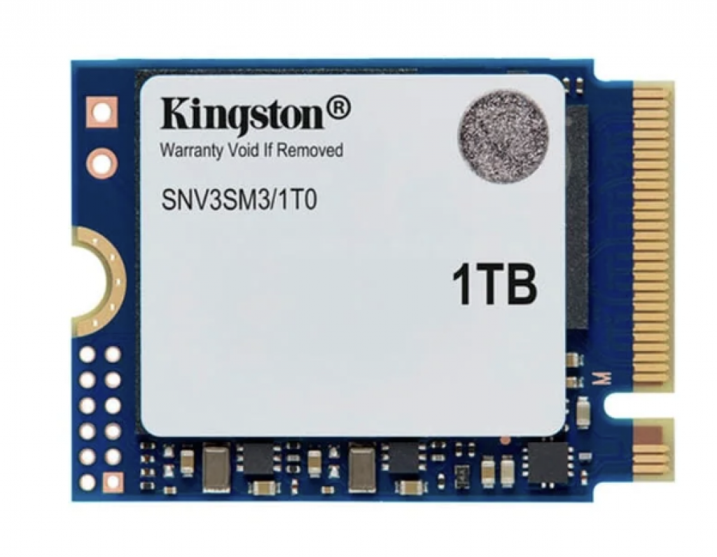 SSD Kingston NV3, 1TB, M.2 2230, NVMe PCIe 4.0, Leitura 6.000 MB/s, Gravação 5.000 MB/s – SNV3SM3/1T0
