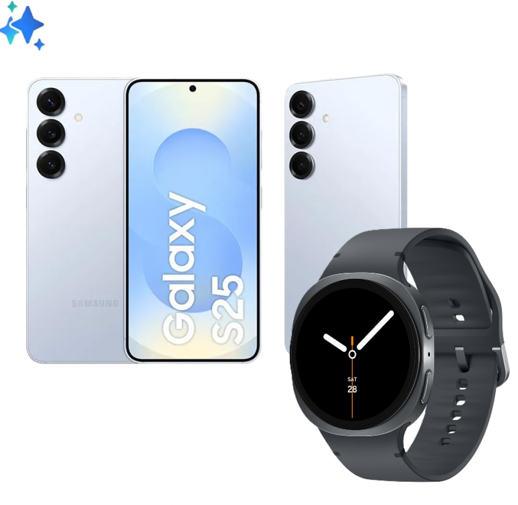 Smartphone Samsung Galaxy S25 5G 256GB + Galaxy Watch8 44mm BT