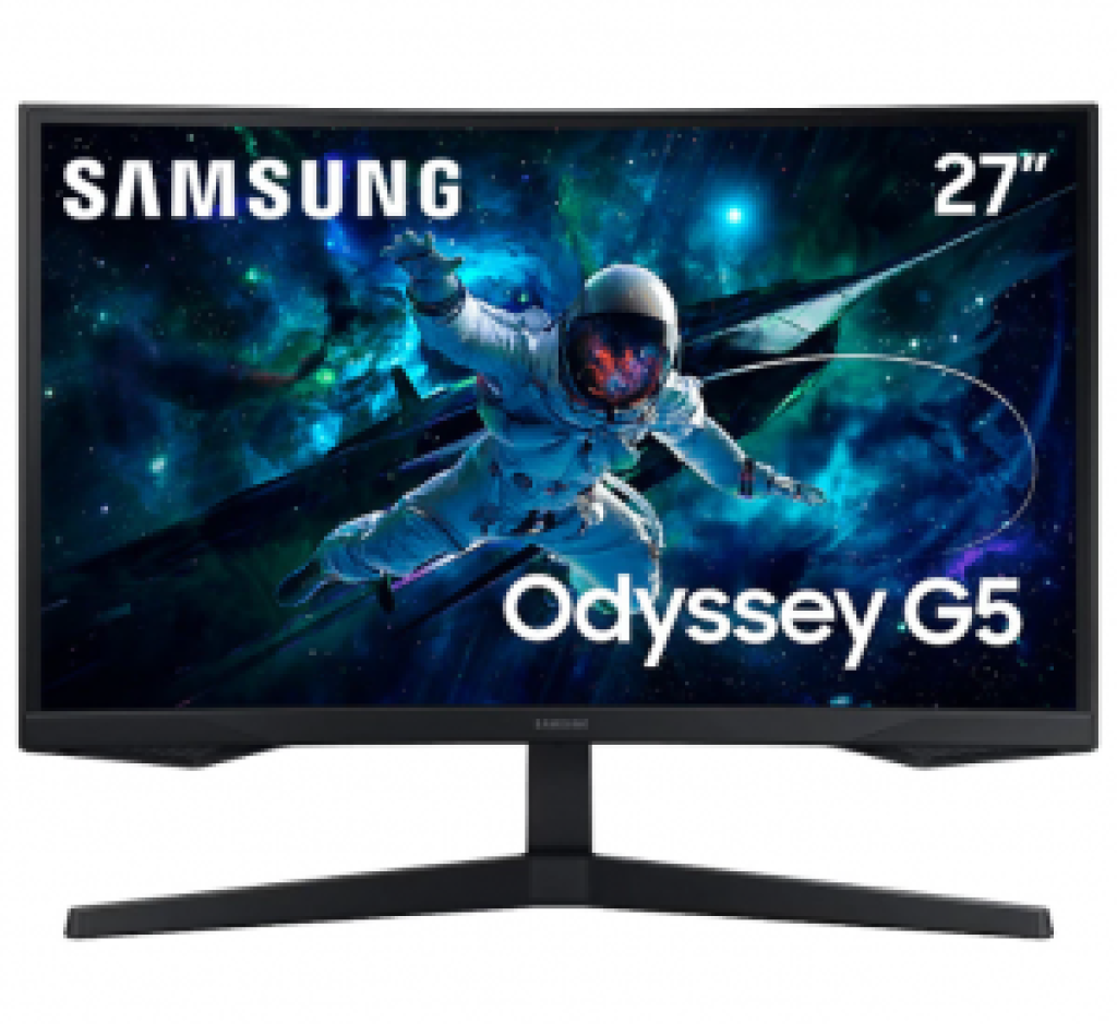Monitor Gamer Samsung Odyssey G5, 27″, QHD, 165Hz, 1ms, Freesync, HDMI, DP