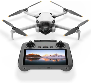 Drone DJI Mini 4 Pro Standard (Controle com tela) BR – Vídeos em 4K/100 FPS, ActiveTrack 360°, Bateria até 34 min, Distância de até 20km – DJI042