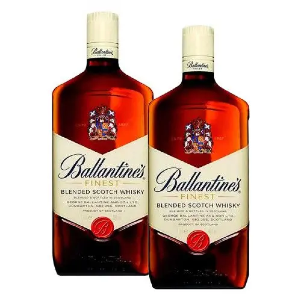 2x Ballantine’s Whisky Finest Blended Escocês – 1 Litro