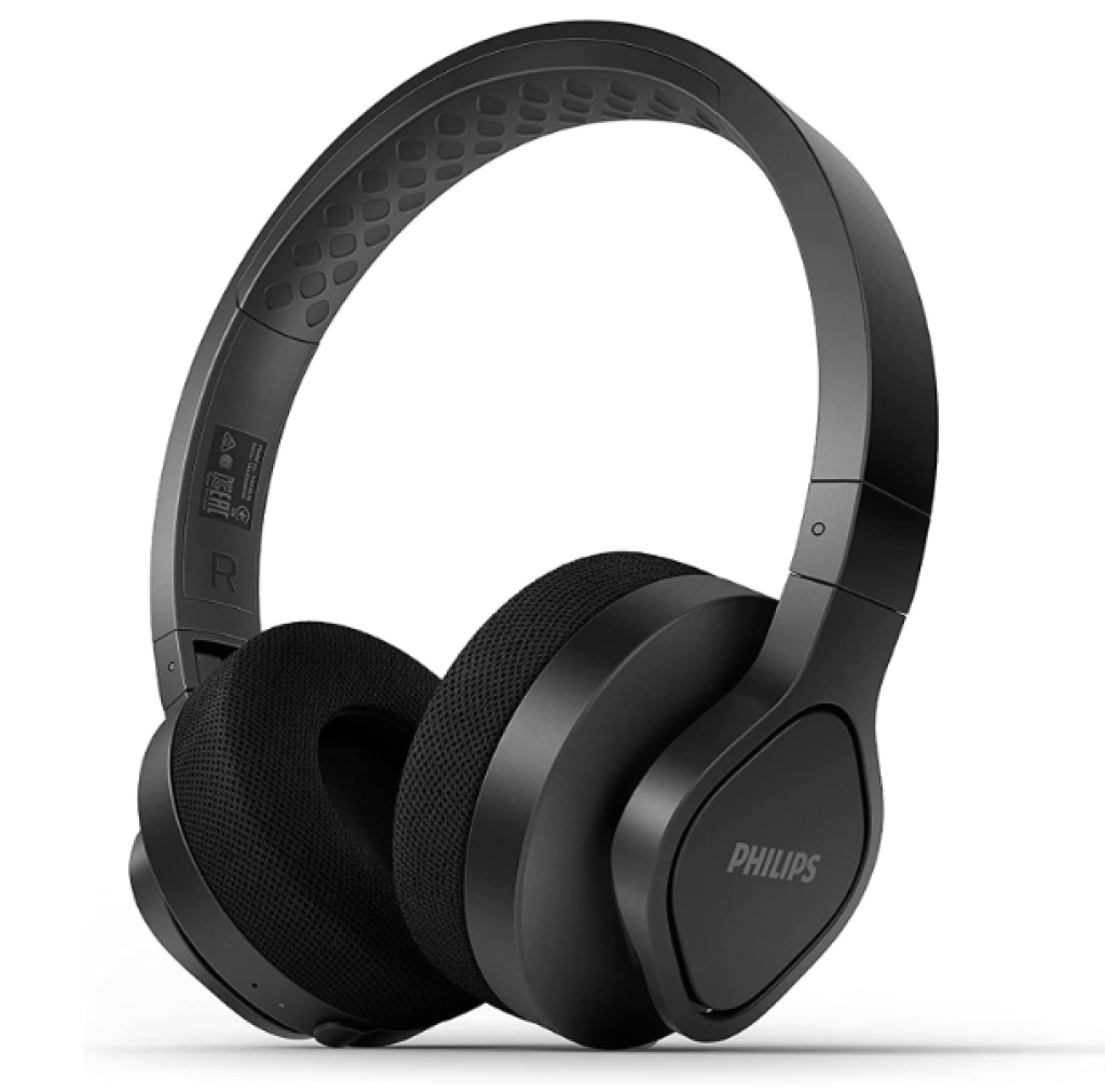 Headphone Philips Sport On-ear, Bluetooth, Bateria 35h, IP55, Preto – TAA4216BK/00