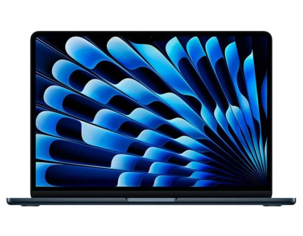 Notebook Apple MacBook Air 13″ Chip M4, CPU 10 Núcleos, GPU 8 Núcleos, Neural Engine 16 Núcleos, 16GB RAM, SSD 256GB, Meia-noite – MW123BZ/A