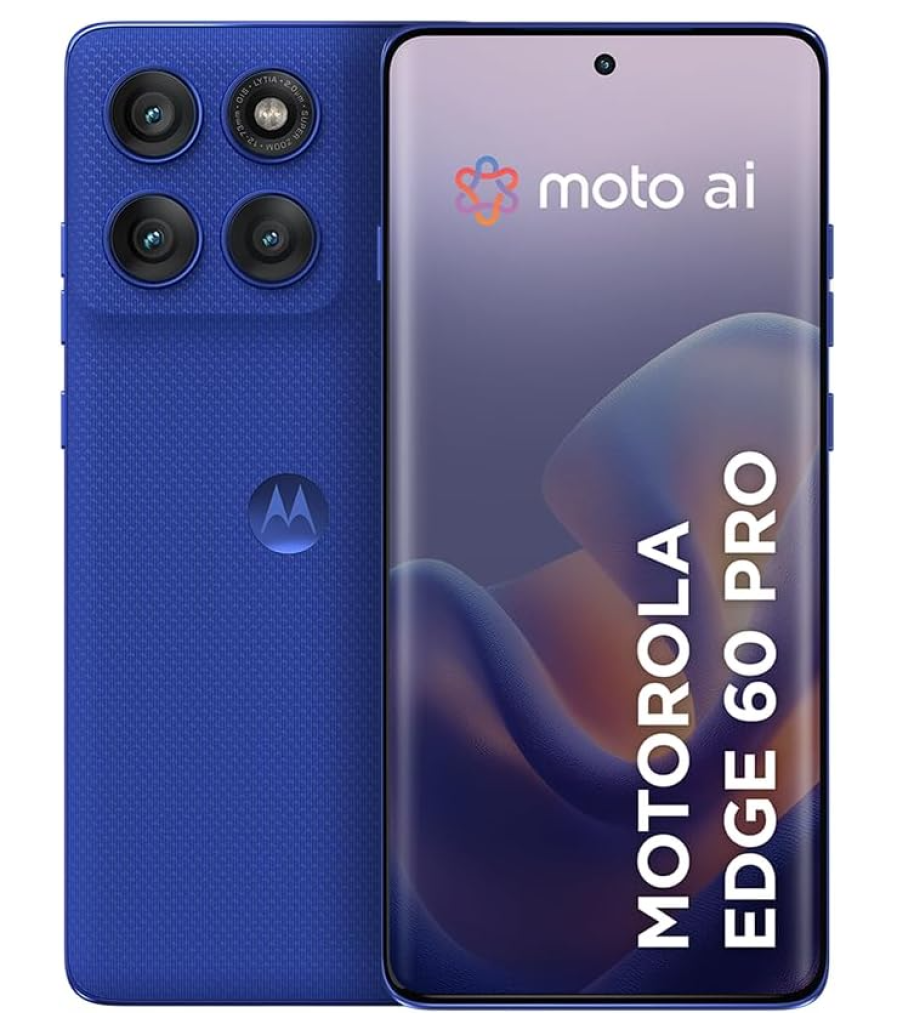 Smartphone Motorola Edge 60 PRO 5G – 256GB 24GB (12GB RAM+12GB RAM Boost) Tela Quad-Curve moto AI Câmera Sony 50MP Ultrarresistencia militar IP68 + IP69, TurboPower™ 90W