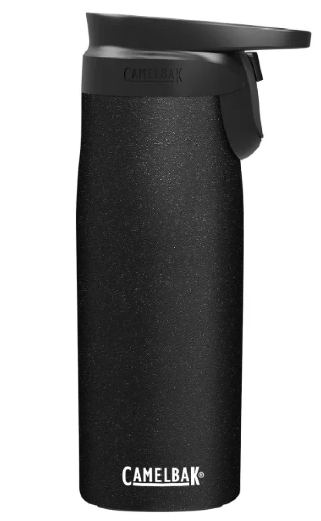 Garrafa Térmica Camelbak Forge Flow, 600 ml, Trava De Alta Performance, Mantém Temperatura, Resistente E Estilosa, Em Aço Inoxidável, Preta