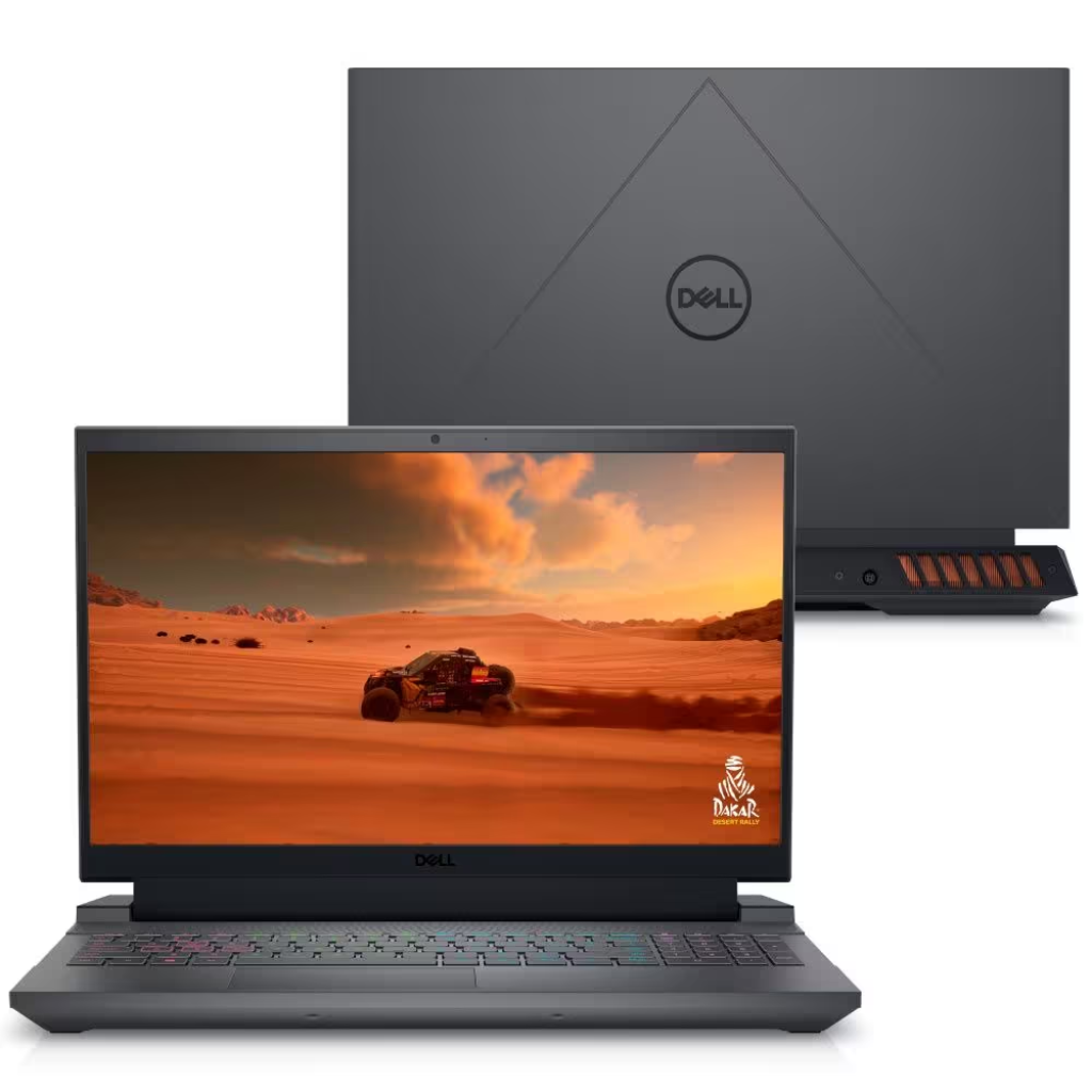 Notebook Gamer Dell G15-i1300-M10P 13ª Geração Intel Core i5-13450HX 8GB RAM 256GB SSD NVIDIA RTX 3050 6GB 15.6″ FHD WVA 120Hz Windows 11 – g5530w25001bts