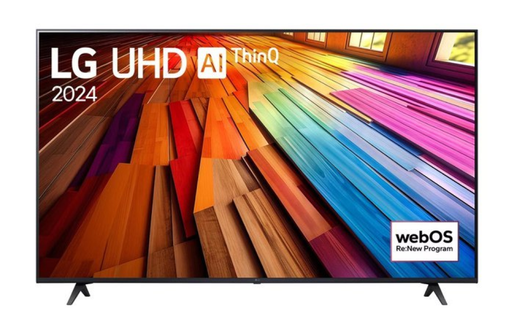Smart TV 4k 65″ LG 4K UHD UT8000 Processador Alpha5 G7 Ai Alexa/chromecast Integrado Otimizador De Jogos webOS 24 Com Controle Remoto Padrão – 65UT8000