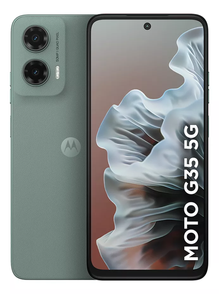 Smartphone Motorola Moto G35 5G 256GB 12GB (4GB RAM+8GB RAM Boost) Câmera 50MP Com AI NFC Tela 6.7″
