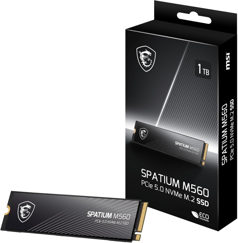 SSD MSI SPATIUM M560 1TB, 10.300MB/s PCIe 5.0
