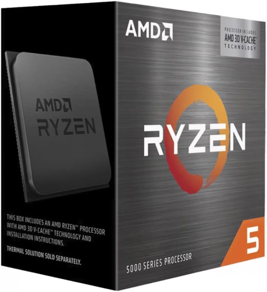 Processador AMD Ryzen 5 5500X3D, 6-Core, 12-Threads, 3GHz (4GHz Turbo), Cache 99MB, AM4, 100-100001504WOF