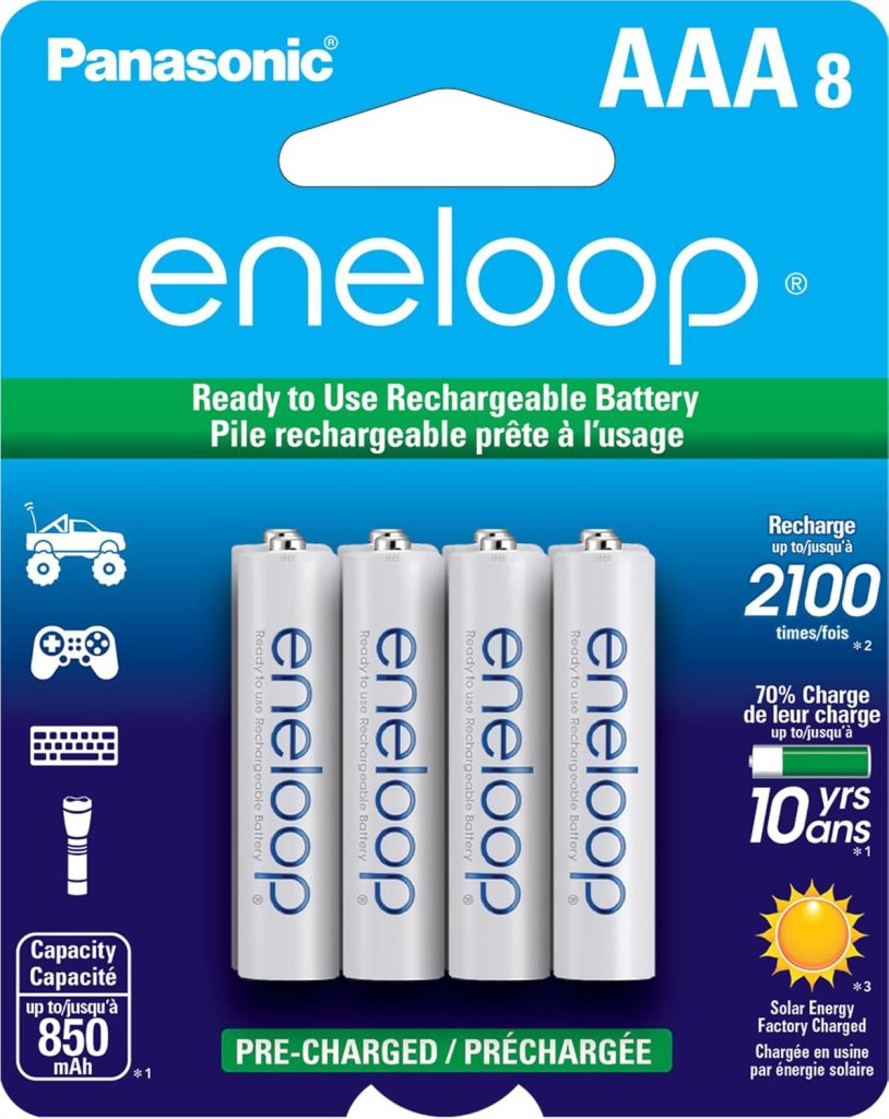 Panasonic Pilhas Recarregáveis Eneloop AAA (8 Unidades)