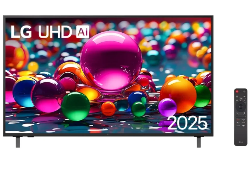 Smart TV LG 86″ 4K UA85 – Processador IA α7 Gen8, 4K Super Upscaling, Controle com Botão IA, webOS 25 – 86UA8550PSA